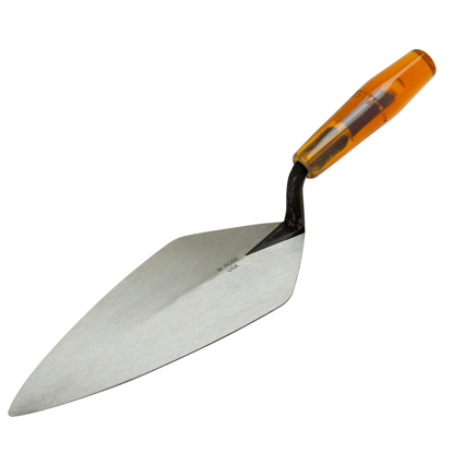 Picture of 10-1/2” Narrow London Brick Trowel with Low Lift Shank on a Plastic Handle